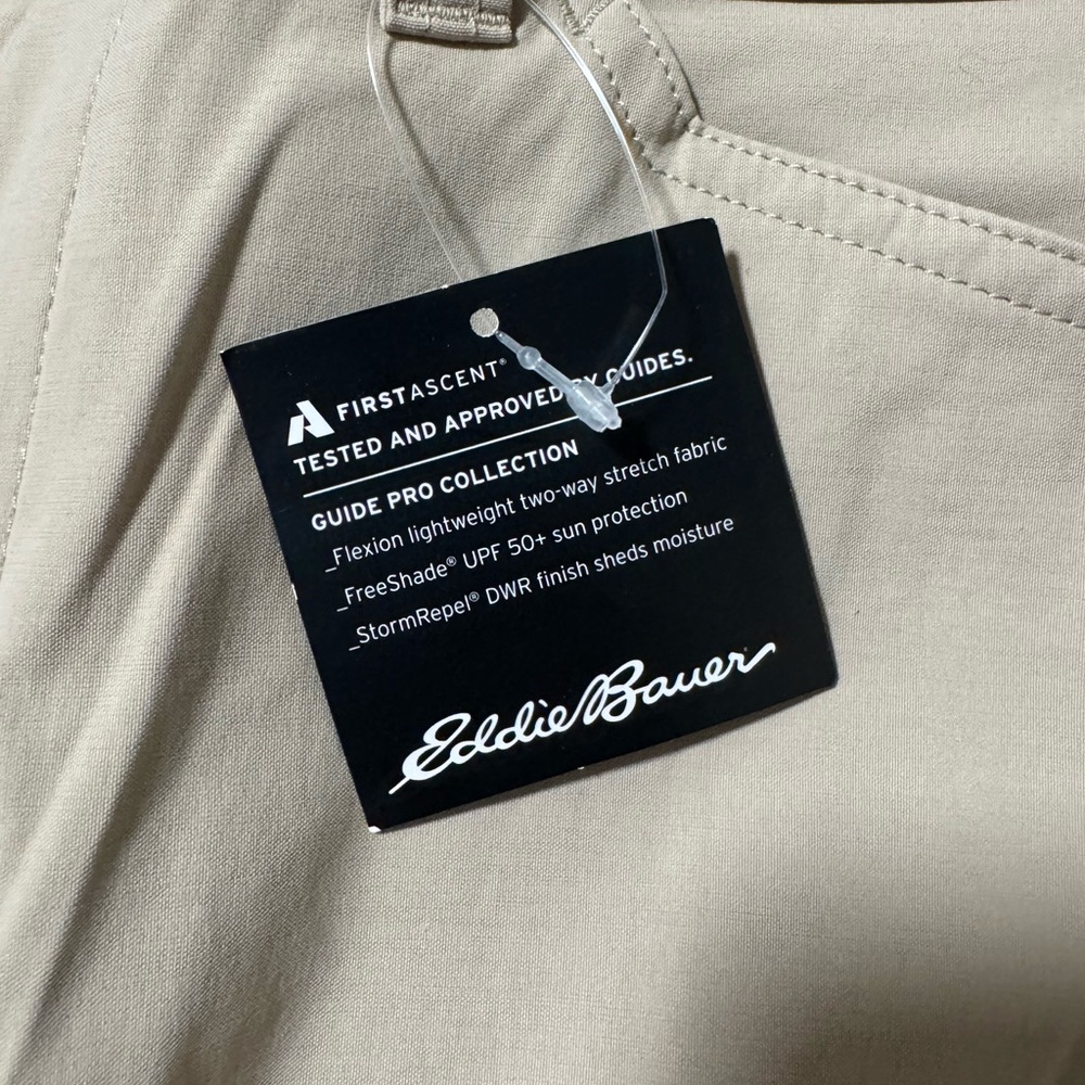 Eddie Bauer Tan Cargo Pants Outdoor Adventure Essential - Picture 4 of 6